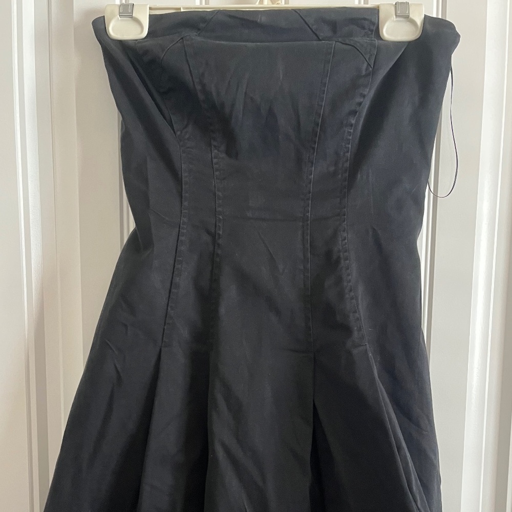 Express Black Strapless Dress